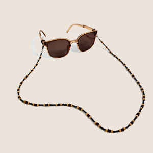 Wooden Beaded Eyeglass Chain Chinese Retro Anti-Lost Sunglasses Strap Neck Hanging Casual Daily Eyewear Accessory for Women Men