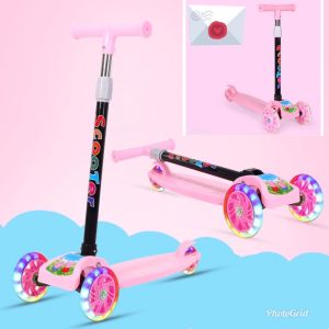 Skuter Anak /  Otoped Anak / Scooter Otoped Anak Roda 3 / Pink