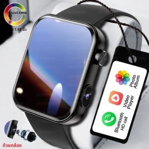 สําหรับ Xiaomi สมาร์ทวอท์ชพร้อมกล้องผู้ชายบันทึกกล้อง TWS ชุดหูฟังเพลงท้องถิ่นบลูทูธโทรเพลงแฟชั่นผู้หญิง Smartwatch