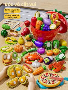 TEMiTANGMI | Cuttable Fruits and Vegetables Pretend Play Kitchen Toy