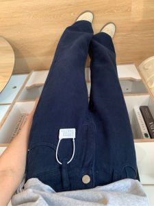 Quần Jeans Ống Rộng Cạp Cao Thường Ngày Cho Nữ Quần Dài Dài Đến Sàn Quần Jeans Denim Phong Cách Mỹ Cổ Điển Màu Xanh Cổ Điển