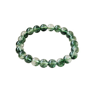 Green Explosion Flower Crystal Bracelet Olive Crystal Ghost Pouch Womens Style Jewelry Bracelet Natural Crystal Semi-Precious Stone