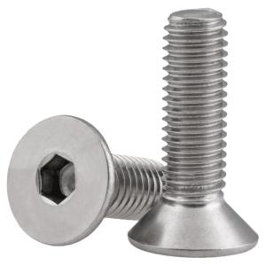 BAIRUITE | 316 Stainless Steel Countersunk Hex Socket Screws and Nuts M2 M3 M4 M5 M6 M10