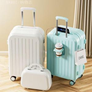 Style 2025 New Large Capacity Travel Suitcase Student Solid Color Password Lock Multi-Function Luggage Rollers Wheel