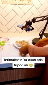 Stand Holder HP Meja untuk Live dan Unboxing - Stand Holder Dudukan Hp Phone Stand Meja Lazypod Fleksibel Berat dan Stabil Tidak Oleng - Stand Holder Hp Meja Broadcast Streaming Youtube Tiktok Vlogger Multifungsi Bracket - Stand Hp Meja Putar 360 Derajat