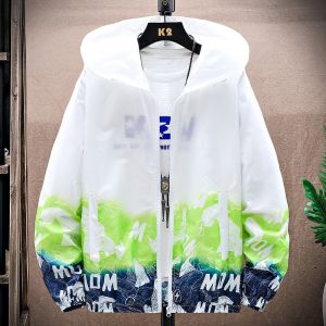 ROMON | Lomond Mens Ice Silk Sun Protection Jacket Summer Thin Gradient Color Outdoor Casual Sports Coat Fishing Outerwear