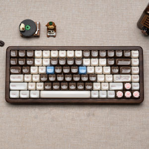 Womier WD75 75% Keyboard with QMK/VIA Wood Gaming Keyboard Tri-Mode Wireless Mechanical Custom Key Board RGB Hot Swappable