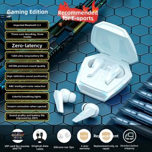 CHENRUIDA | Gaming Low Latency High Sound Quality Noise Cancellation Long Battery Life In-ear Wireless Bluetooth Headphones
