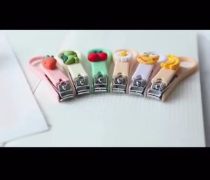 OFM-C957 Gunting Kuku Mini Karakter 3D Lucu dengan Gantungan Praktis / Nail Clipper / Jepit Kuku
