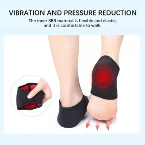 DIDI 2PCS Plantar Fasciitis Therapy Wrap Foot Heel Pain Relief Sleeve Heel Protect Sock Ankle Brace Arch Support Orthotic Insole