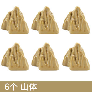 โมเดลการ์ตูนสีเขียว 6 ชิ้น โมเดลตั้งชิ้นขนาดเล็ก โมเดลที่เข้ากันได้กับชิ้นส่วนขนาดเล็ก อุปกรณ์การตั้งชิ้นแบบต้นไม้ในป่า โมเดลการ์ตูนสีเขียว