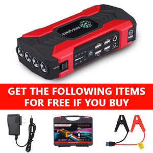 99800mAh Multi-Function 12V Car Jump Starter Emergency Power Bank Rechargable Battery USB Ignite battery charger 12v