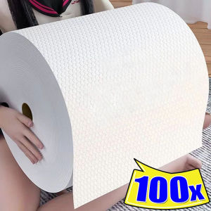 100/50Pcs Disposable Rags Home Reusable Cleaning Cloth Towels Kitchen Non-woven Dishcloth Non-stick Oil Wipes