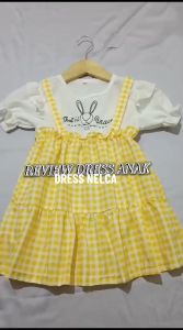 NATALIA- DRESS ANAK PEREMPUAN NELCA / DRESS ANAK MOTIF KOTAK KOTAK