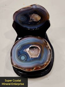 Natural Finest Brazil Agate Crystal Jewelry Box Ornament PACJ04 #AgateCrystal