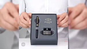 [Ship Today+Free Engrave]9 Colors PARKER Stainless Steel Gold Trim Fountain Pen Fine Nib Birthday Gift