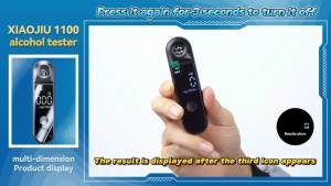 W&O | 2025 Upgraded High-Precision Breathalyzer LCD Display Alarm Sound Three-Color Display Multi-Unit Standards