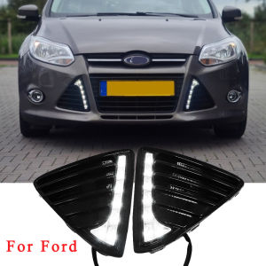 Đèn Pha LED Ban Ngày Cho Xe Ô Tô DV 12V Cho Ford Focus 3 MK3 Đèn Ban Ngày
