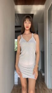 CITY BAZAAR Jories Butterfly Slit Lettuce Dress: A Fashionable Eco-Friendly Choice