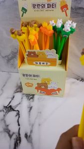 Shack Gel Pen Cute Pet Box / Karakter Lucu Karet 3D Bisa Goyang