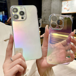 💯【Phone Case】+FREE Shipping 💯INS Gradient Aurora Laser Cellphone Phone Case For iPhone 14 15 Plus 15 14 13 12 Pro Max 11 Smartphone Frameless Ultra Slim Clear PC Cover