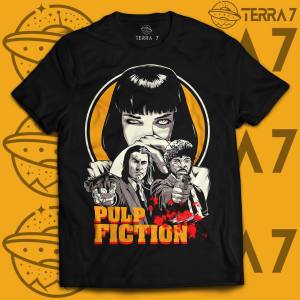 Classic Movies Pulp Fiction Graphic T-shrits Mens Womens Streetwear Oversized Y2K TShirt Crew Neck Cotton Female Male Clothing