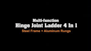 FINDER 12FT/16FT/20FT Adjustable Ladder Heavy Duty Aluminum Alloy Floding Ladder 3.7M Flodable Ladder Adjustable Thickened Anti-corrosion Anti-slip Foot Cover