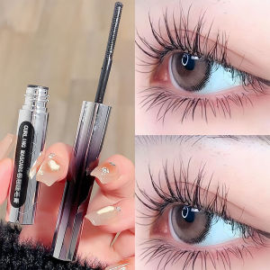 Waterproof Silk Fiber Mascara Metal Head Black Brown Curling Lengthens Eyelash Extensions Non-smudge Eyes Makeup