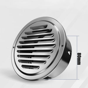 Stainless Steel Wall Ceiling Air Vent Ducting Ventilation Exhaust Grille Cover Waterproof Outlet Vents Cap for Home Hardware