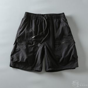 กางเกงขาสั้นทำงานระบายอากาศได้ดีสำหรับผู้ชาย 5 กระเป๋า แห้งเร็ว กางเกงขาสั้นทรงหลวม สไตล์อเมริกัน ฤดูร้อน 2024