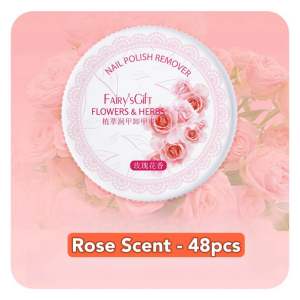 【SG Instock】48pcs Alcohol Free Nail Polish Floral Scents Remover Wipes Gentle Regular Oil Based Nail Polish Remover Pad