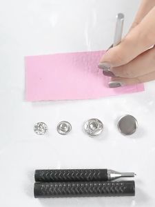 40/80 Set Kancing Jepret Cetet Besi Snap Button + Alat Pemasang Kancing Cepret Utk Tas Dompet Pakaian