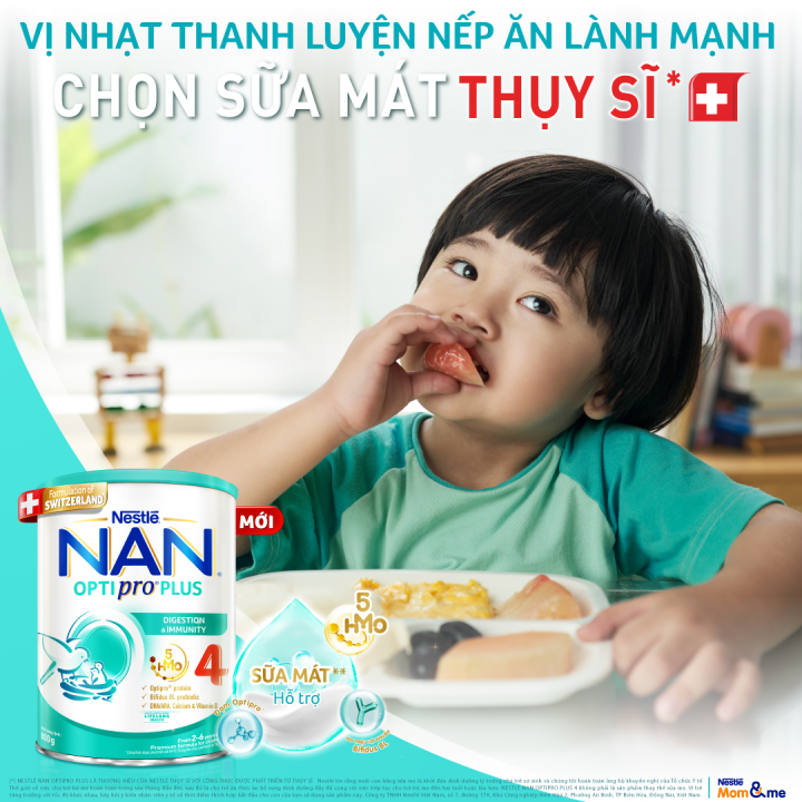 [CHỈ 1.2-5.2 QT Đơn 599K/999K] Sữa bột Nestlé NAN OPTIPRO PLUS 4 với ...