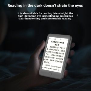 Famue E-ink Reader Electronic Paper Eye Protection Reader Support 28 Language with Touch Screen Thin Portable Mini E-book Reader