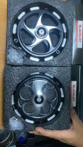 SPINNER FLOWER SHURIKEN NEW BLACKLIST UNIVERSAL VESPA FULL CNC HIGH END FULL BLACK