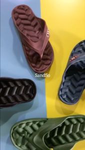 SandSo - 301 Polos Flip Flop Sandal Pria Laki Karet Rubber Jepit Capit Slop Selop Slip On Slipper Flat Teplek Flipper Slide Sol Sole Lentur Jelly Empuk Dewasa Sendal Rumah Kamar Mandi Pantai Anti Air Licin Waterproof Kesehatan Rematik Refleksi Terapi