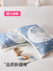 Pure Cotton Pillowcases Towel And Pad Set Anti-Head Oil Double-Sided Use Comfortable Breathable for Single Pillow Spring 2025