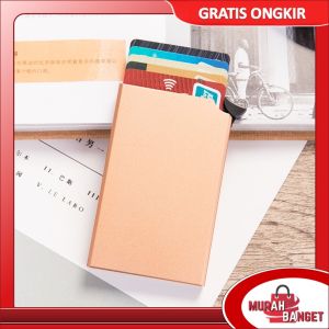 Murah Banget - Dompet Kartu Otomatis Auto Pop Up / Dompet Kartu Nama / Card Wallet / Card Holder Auto Pop Up