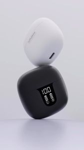 ACOME  [สินค้าใหม่] รุ่น GT2S หูฟังบลูทูธ จอ LED เสียงเบสแน่น ลดเสียงรบกวน บลูทูธ 5.4 หูฟังกึ่งอินเอีย ไม่เจ็บหู แบตอึด