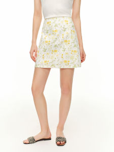 DUSHU | Custom Design Daisy Lace-up High Waist A-line Skirt