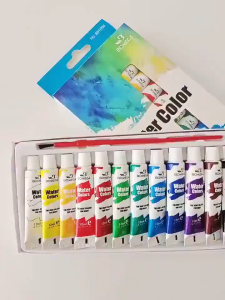 12 Colors Acrylic Painting Set Watercolor Acrylic/Water/Oil Color Paint Pigment Drawing Art Supplies