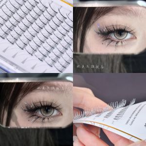 Christmas Sparkling Diamond Eyelashes Cartoon Fairy Elf Lashes Waterproof Glittering Diamond Embedded False Eyelashes