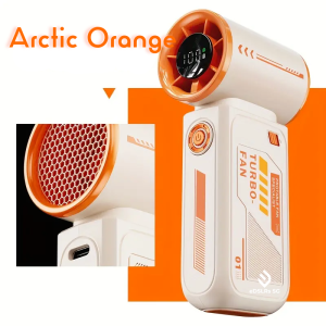 eDSLRs Mini Turbo Fan EDSMNT115 – 19000RPM High-Speed Portable USB Fan | USB-C Rechargeable | LED Display | Travel & Office Use | Orient Photo SG