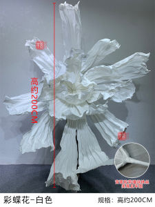 Wedding Decoration Large Size Paper Art Sculpture Flowers Realistic Paper Flowers Window Display Decor Finished Product Flowers