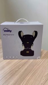 Milly เป้อุ้มเด็ก ผ้า 100% คอตตอน เกรดพรีเมี่ยม แถมฟรี เส้นผ้าซับน้ำลาย 3 ชิ้น + หมวกกันแดด บีบบี Baby Hip Seat carrier