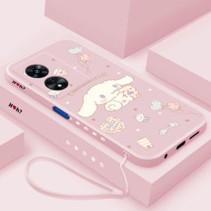 Oppo A97 Phone Case Womens Style Ultra-Thin Liquid Silicone Protective Cover Full Lens Protection Anti-Fall Creative Design