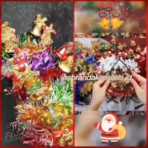 BANDO NATAL GLITER ELASTIS IMPORT / BANDO SANTA CLAUS SLINGER TERBARU / BANDO LONCENG PER TIUNG / BANDO SISIR NATAL / CHRISTMAS HEADBAND NEW STYLE / BDN978010