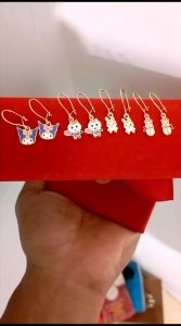 ANTING ANAK PEREMPUAN ANTI LUNTUR BAHAN TITANIUM LAPIS EMAS KECIL IMUT MODEL KARAKTER LUCU DAN CANTIK