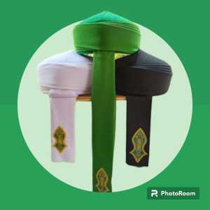 peci imamah permanen 1.5 meter Peci imamah instan tinggal pakai peci imamah anak peci imamah dewasa