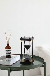 Eyre/Luxury/Jam pasir kayu emas antik / ornamen jam pasir desktop / hadiah ulang tahun / pengatur waktu / waktu 30 menit